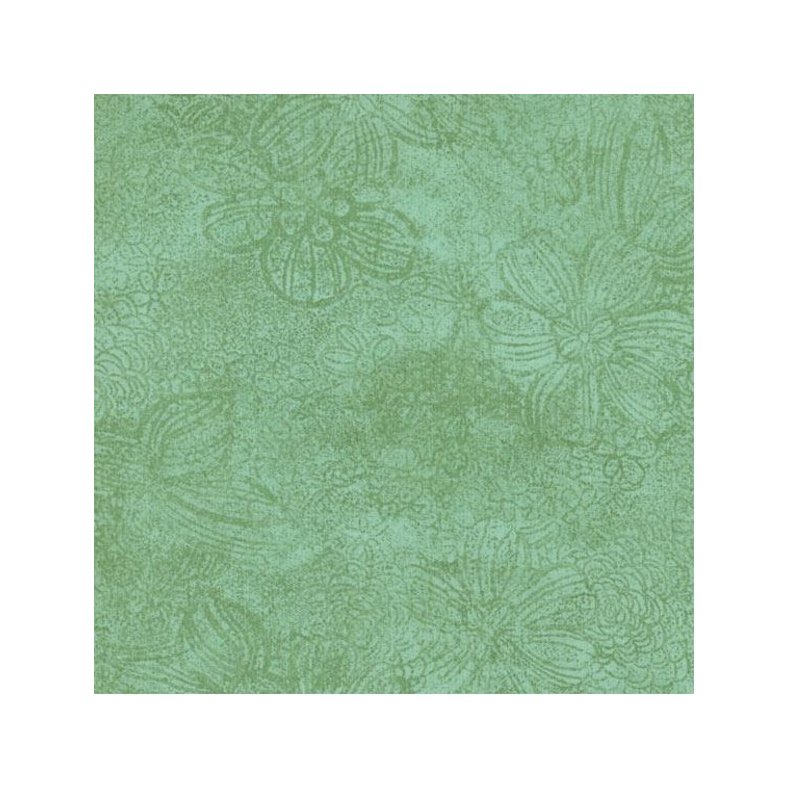 Tone-i-tone basisstof - Floral Etch Celadon