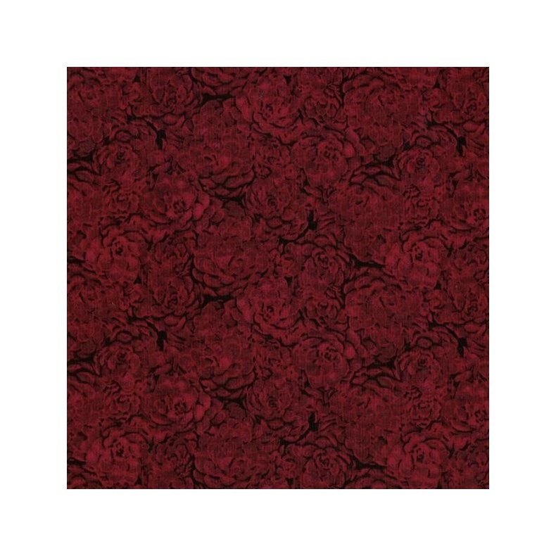 Tone-i-tone basisstof - Qp32  Hens & Chicks Ruby