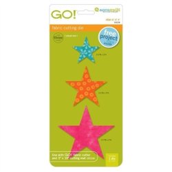 Accuquilt Skabelon - Stjerner 2", 3", 4" 55028