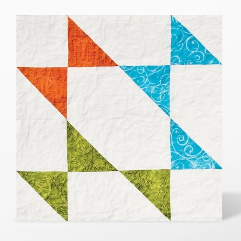 Accuquilt Skabelon - Half square triangle 4" 55031