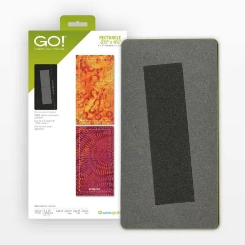 Accuquilt Skabelon - Rektangel 2� x 4�" 55159