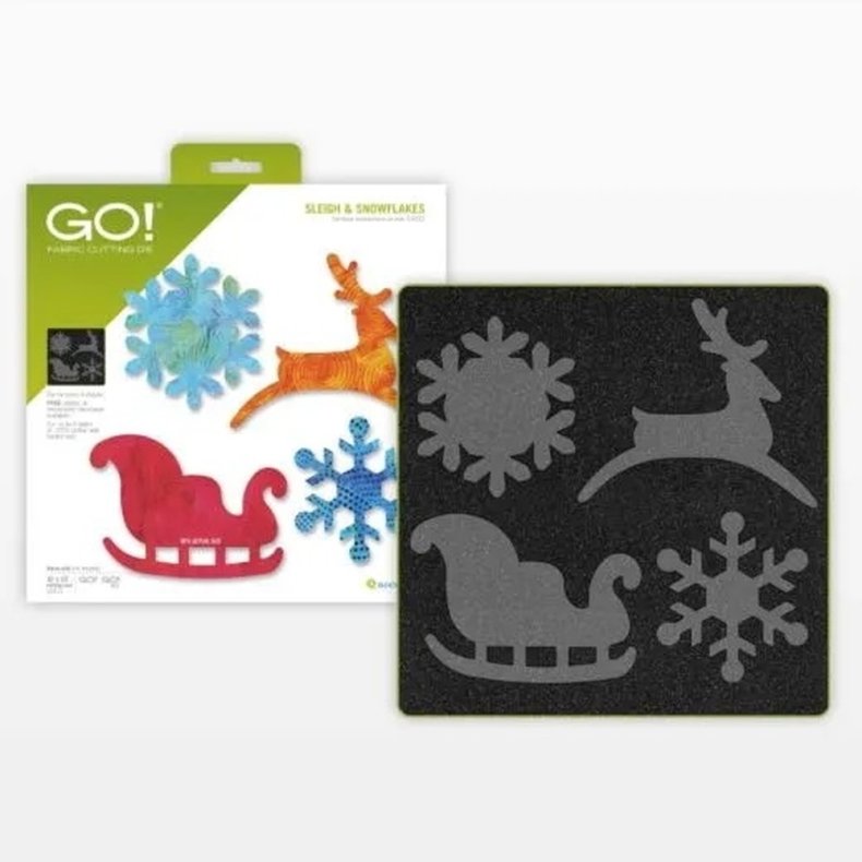 Accuquilt Skabelon - Sl�de og snekrystaller, jul 55322