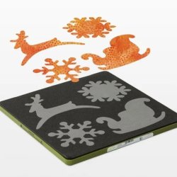 Accuquilt Skabelon - Sl�de og snekrystaller, jul 55322