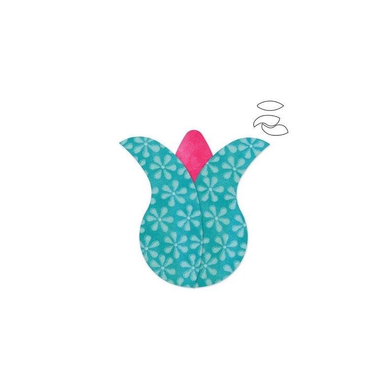 Accuquilt Skabelon - Tulipan, blomster 55328