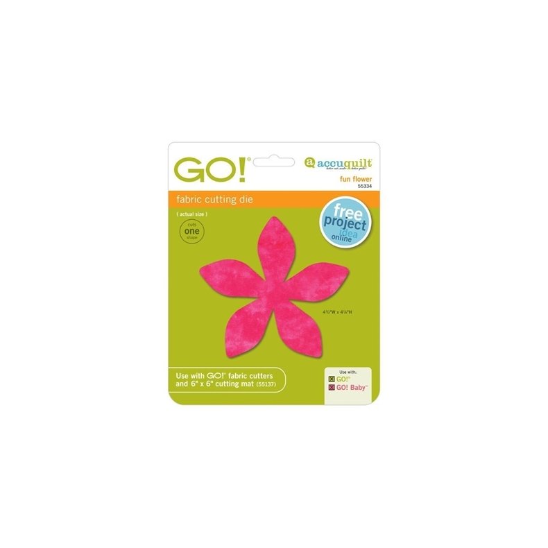 Accuquilt Skabelon - Sjov blomst 55334