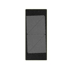 Accuquilt Skabelon - Half square 8", trekanter 55400