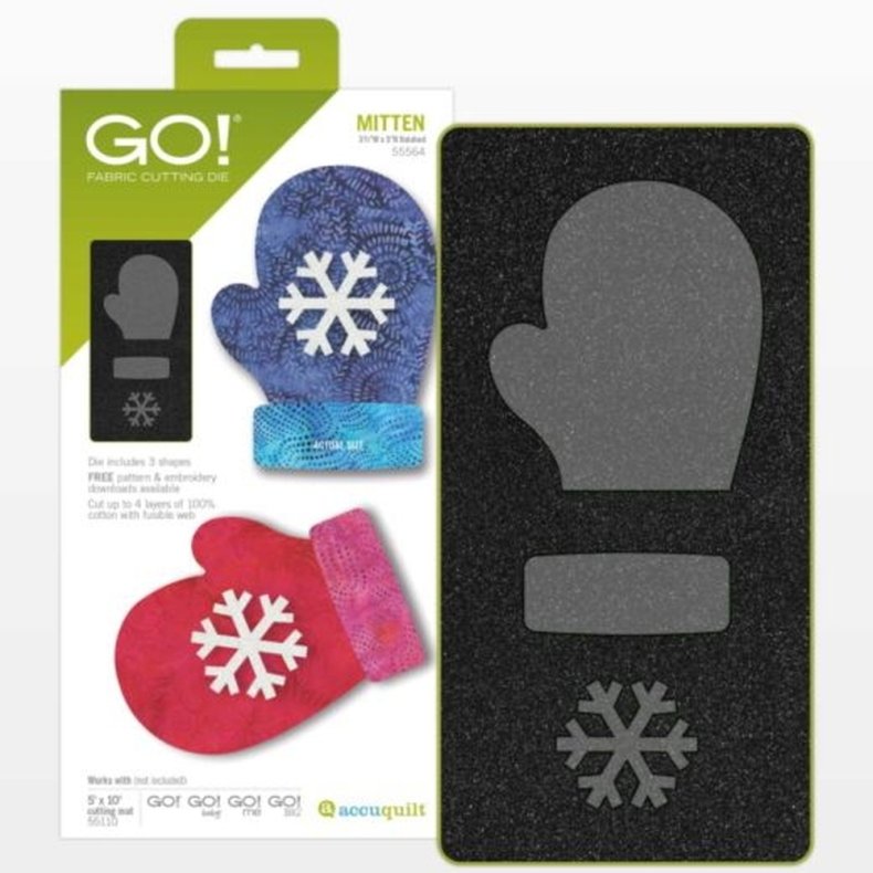 Accuquilt Skabelon - Mitten 55564