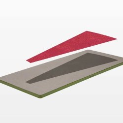 Accuquilt Skabelon - Tree skirt wedge 55620