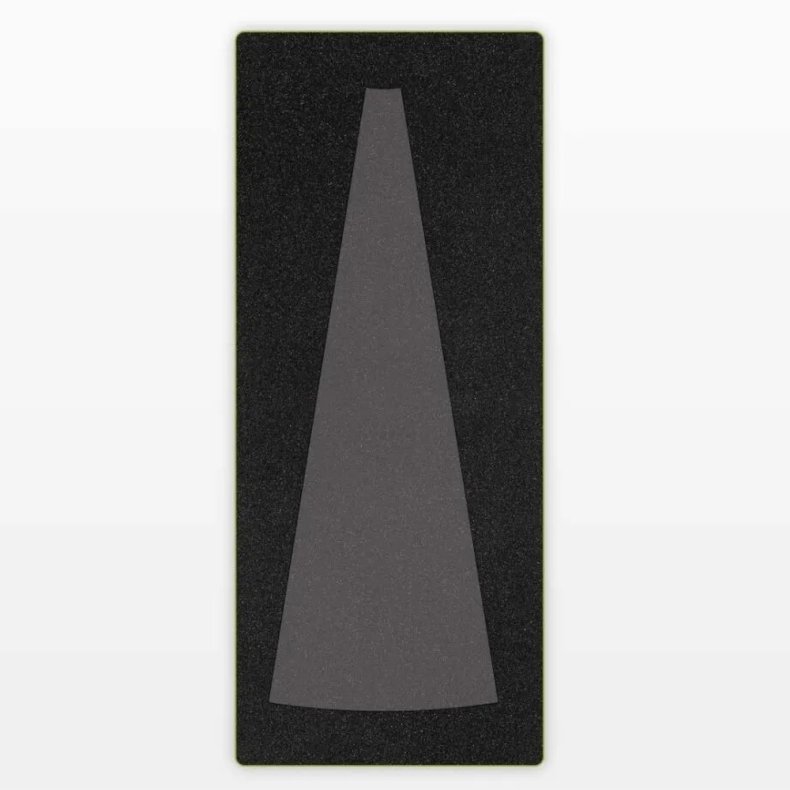 Accuquilt Skabelon - Tree skirt wedge 55620
