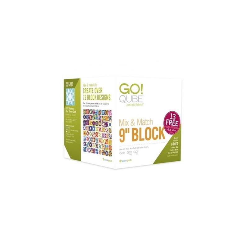 Accuquilt Skabeloner - Go! Qube 9" Block Mix & Match 57777