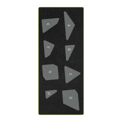 Accuquilt skabelon - Pinwheel shape set 55926