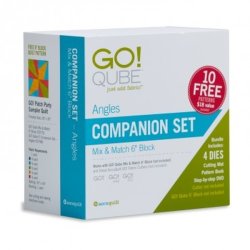 Accuquilt Skabeloner - Go! Qube 6" Block Companion Set - Angles 55788
