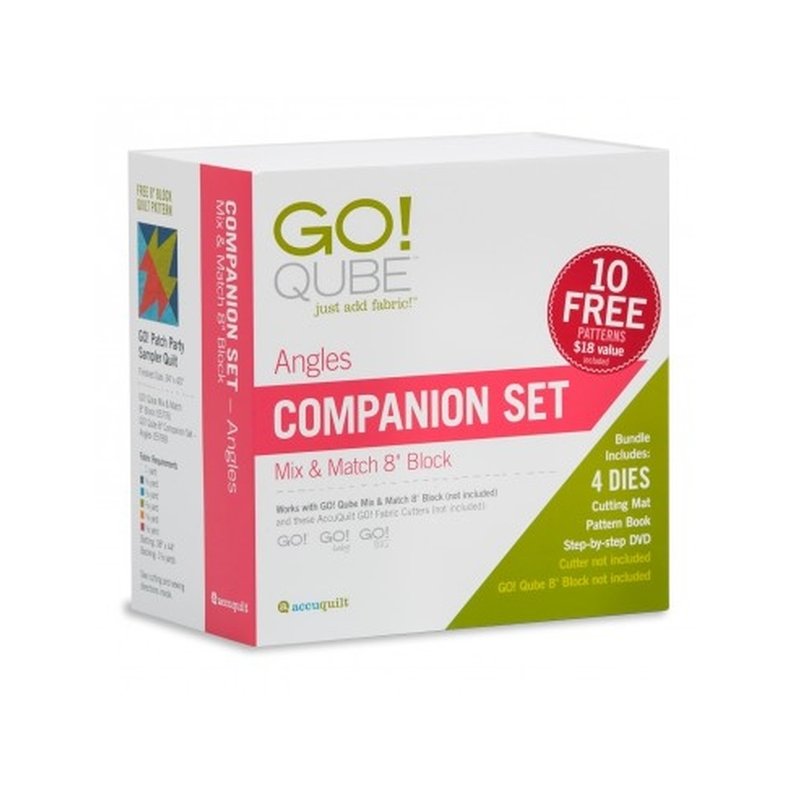 Accuquilt Skabeloner - Go! Qube 8" Block Companion Set - Angles 55789