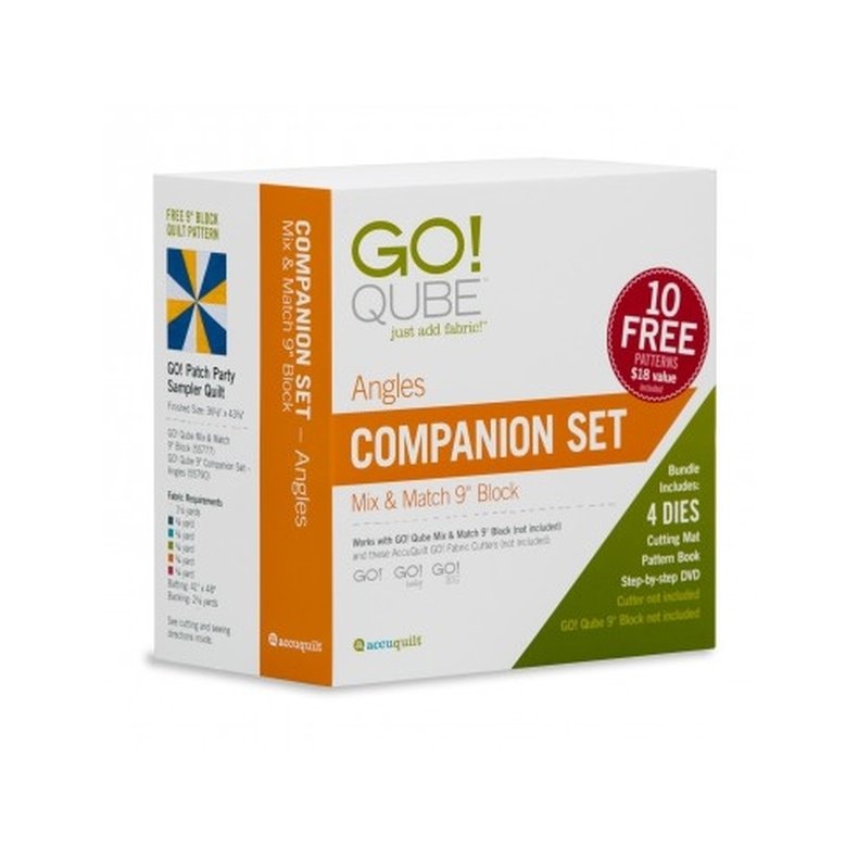 Accuquilt Skabeloner - Go! Qube 9" Block Companion Set - Angles 55790
