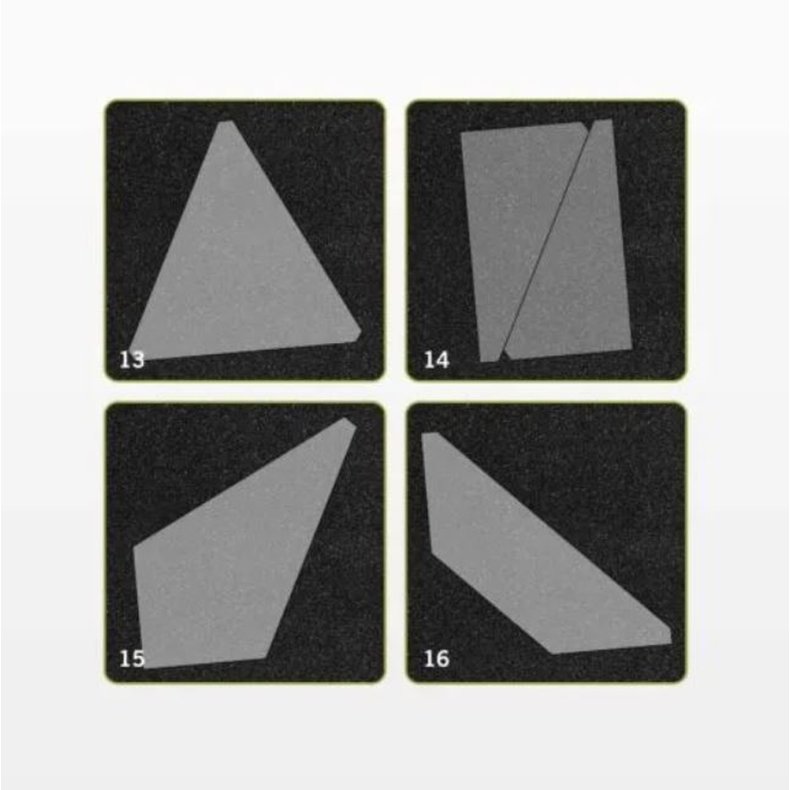 Accuquilt Skabeloner - Go! Qube 9" Block Companion Set - Angles 55790