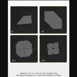 Accuquilt Skabeloner - Go! Qube 10" Block Companion Set - Corners 55798