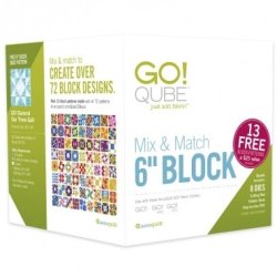Accuquilt Skabeloner - Go! Qube 6" Block Mix & Match 55775