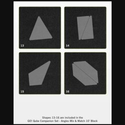 Accuquilt Skabeloner - Go! Qube 10" Block Companion Set - Angles 55799