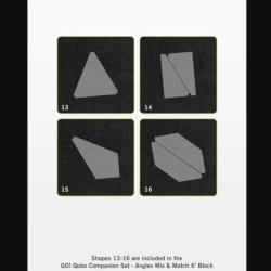 Accuquilt Skabeloner - Go! Qube 6" Block Companion Set - Angles 55788