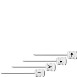 Magic pins -  Alfabet, tal og pile knappen�le - 0,5mm