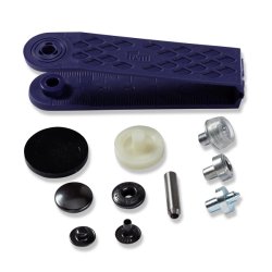 Sort Trykknap 15mm - Med V�rkt�j