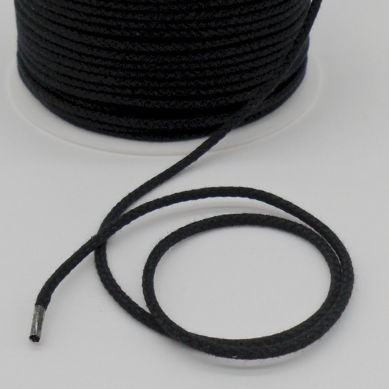 Anoraksnor sort 3,5 mm