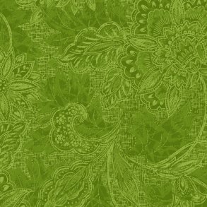 Bagside Patchworkstof - Shadows - Jacquard green