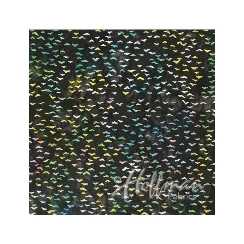 Batikstof - Birds Chestnut