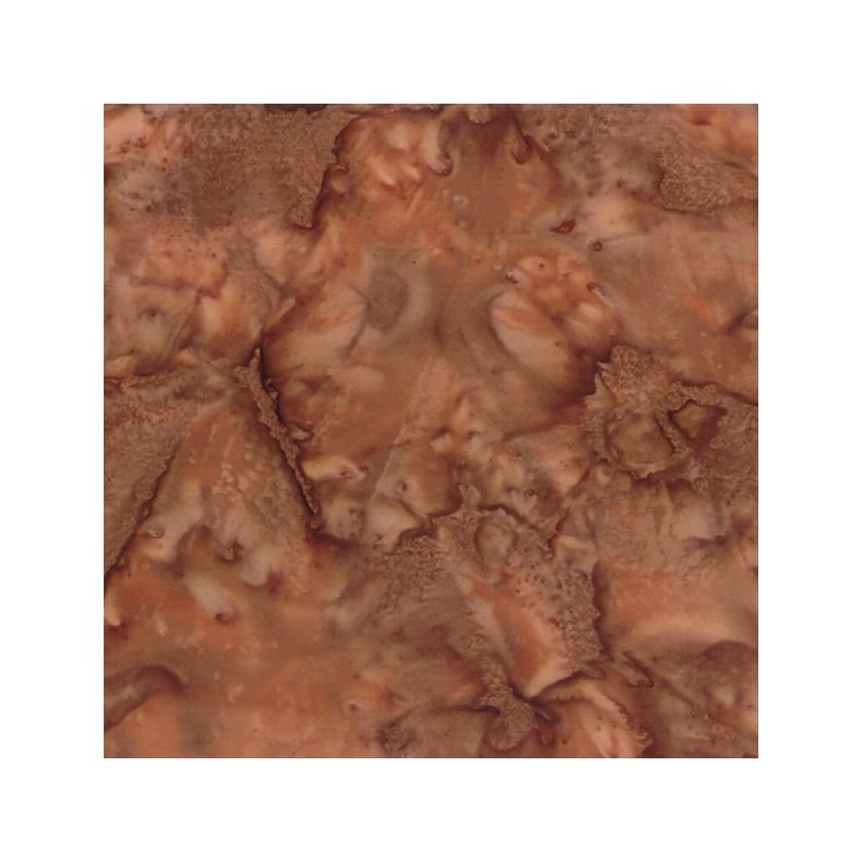 Batikstof - Ensfarvet Meleret - Biscotti