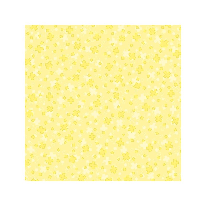 Tone-i-tone basisstof - Square Dance - Butter