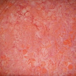 Reststykke - 71 batikstof Pink blade - 138 cm