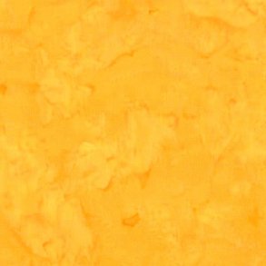 Batikstof - Ensfarvet Meleret - Daffodil