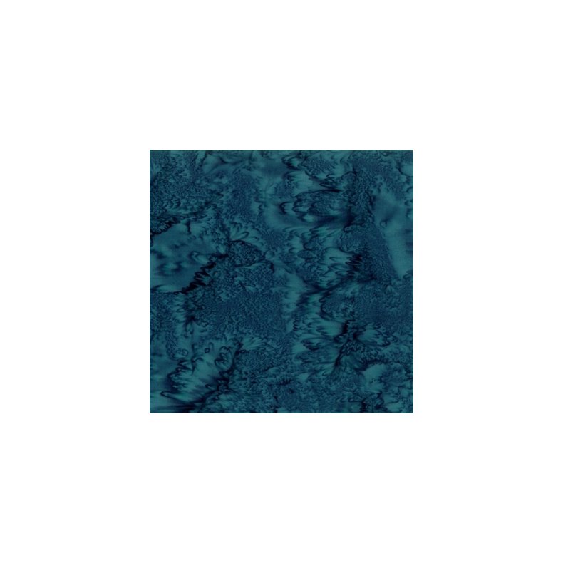 Batikstof - Ensfarvet Meleret - Persia