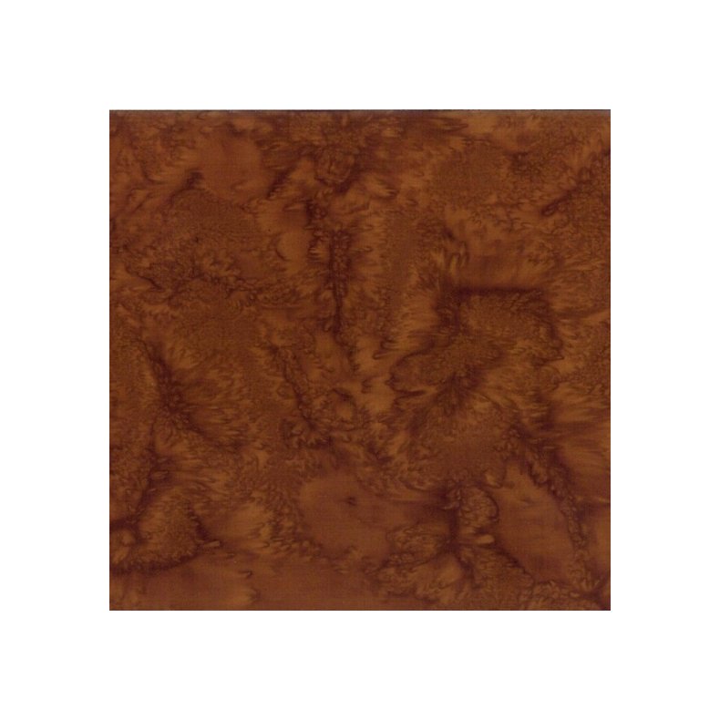 Batikstof - Ensfarvet Meleret - Havana