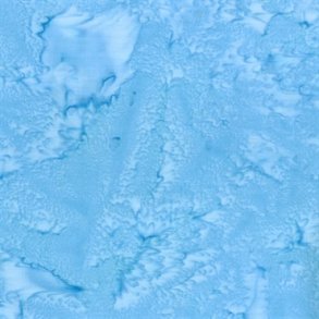 Batikstof - Ensfarvet Meleret - Bluebird