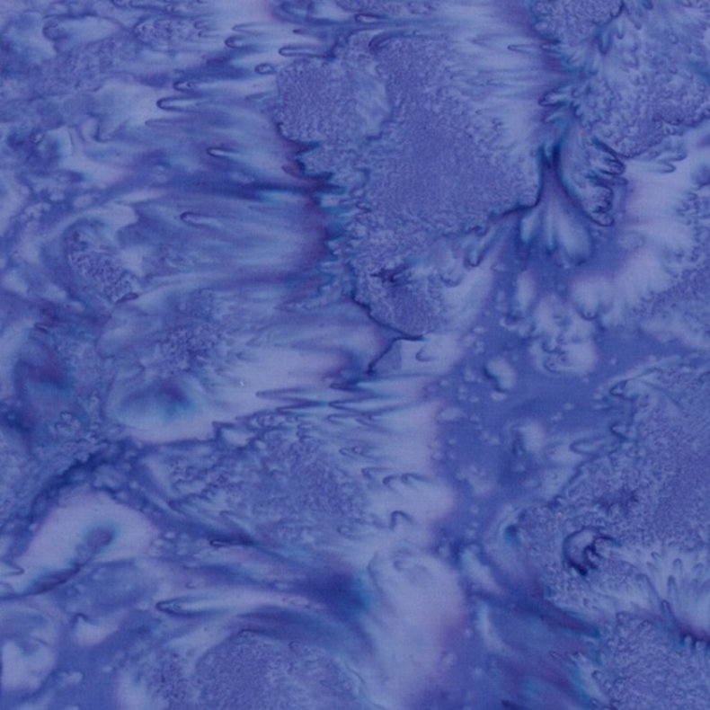 Batikstof - Ensfarvet meleret - Julie