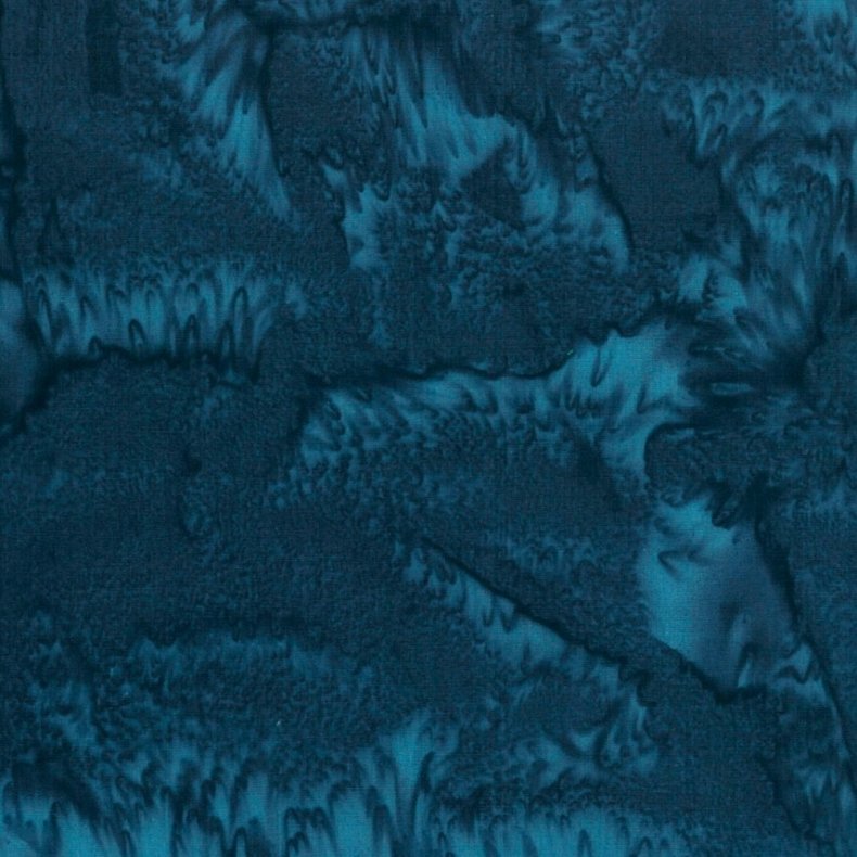 Batikstof - Ensfarvet Meleret - Liquorice