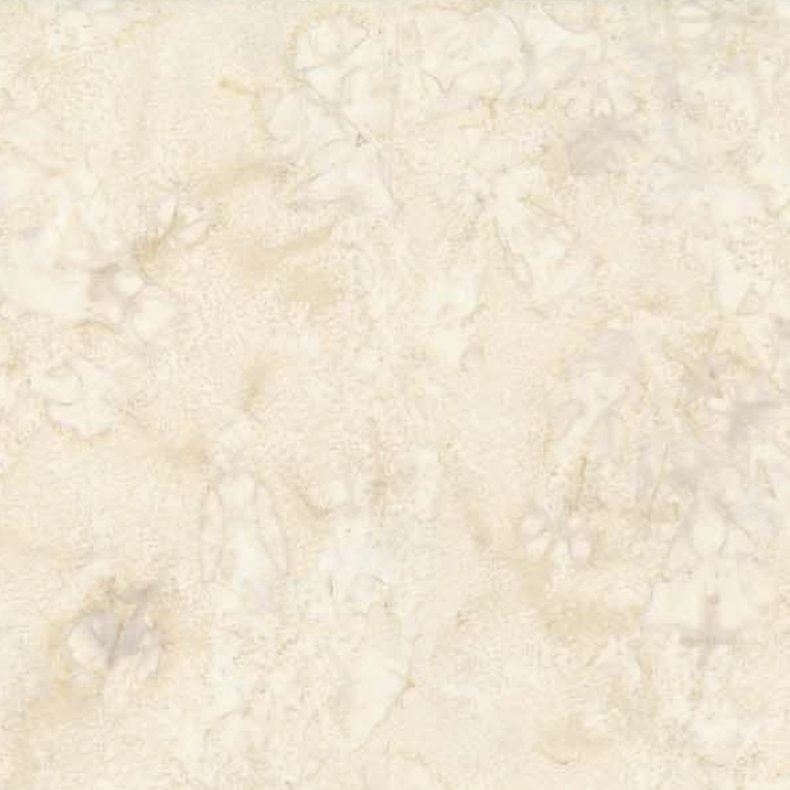 Batikstof - Ensfarvet meleret - Papyrus