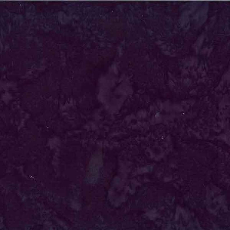 Batikstof - Ensfarvet Meleret - Boysenberry