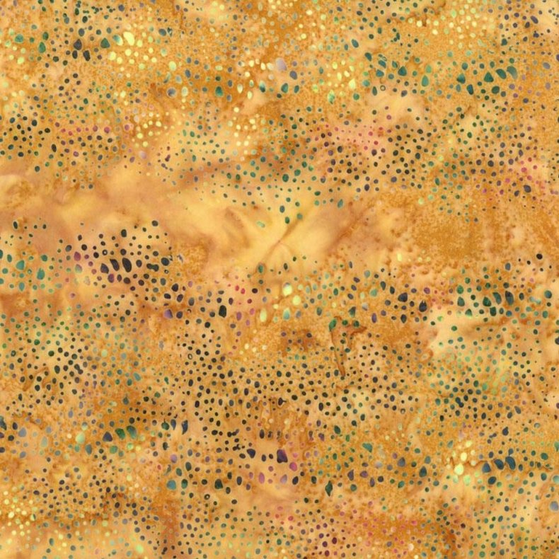 Batikstof - Abstract dots - Dijon