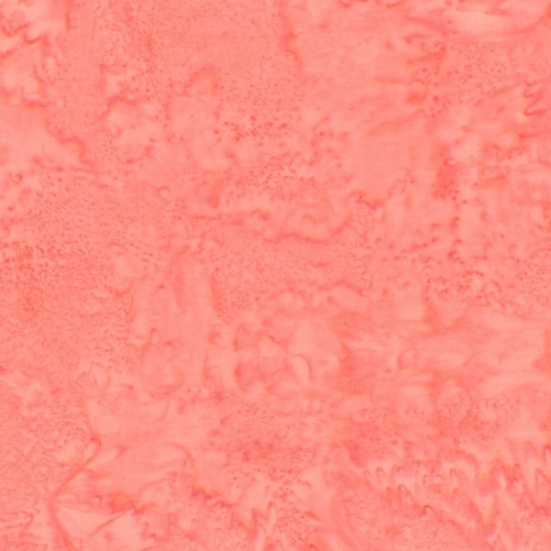 Batikstof - Ensfarvet Meleret - Apricot