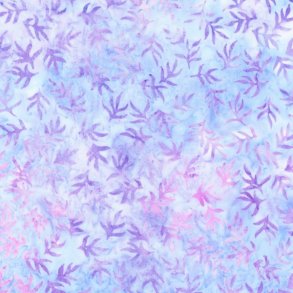 Batikstof - Artisan Leaves Lavender