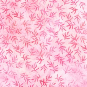 Batikstof - Artisan Leaves Pink
