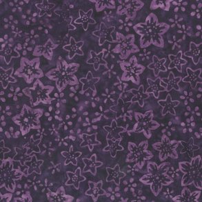 Batikstof - Blackberry starflower