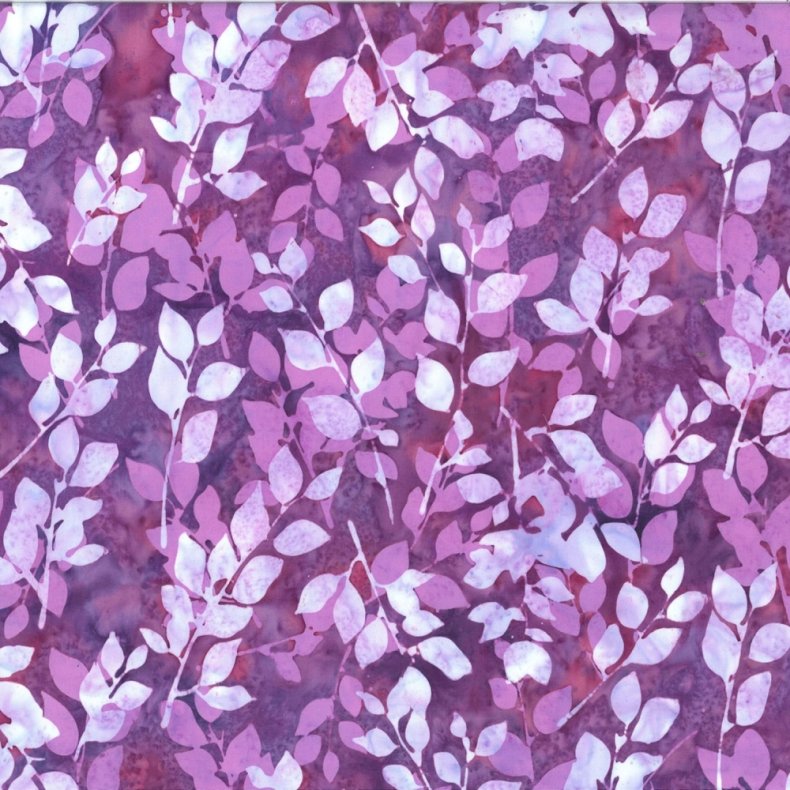 Batikstof - Branches - Amethyst