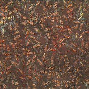 Batikstof - Twigs cappucino