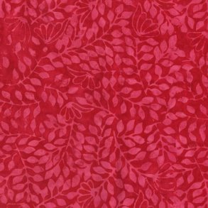 Batikstof - Cranberry vines
