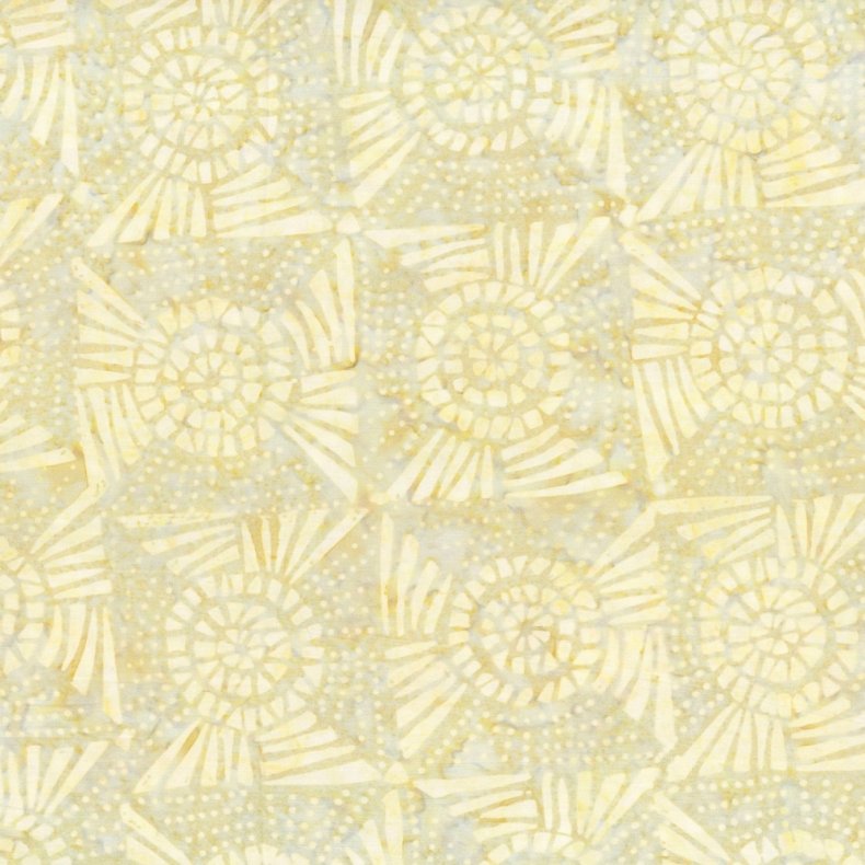 Batikstof - Quilt blocks - Dark cream