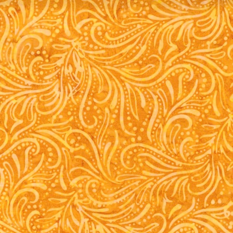 Batikstof - Deco Vine - Golden