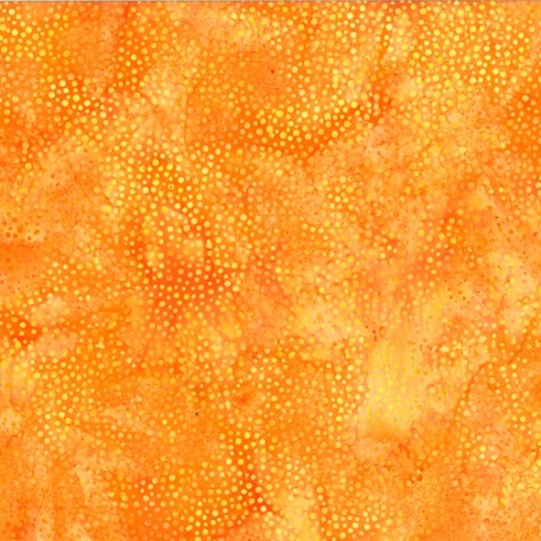 Batikstof - Dot orange